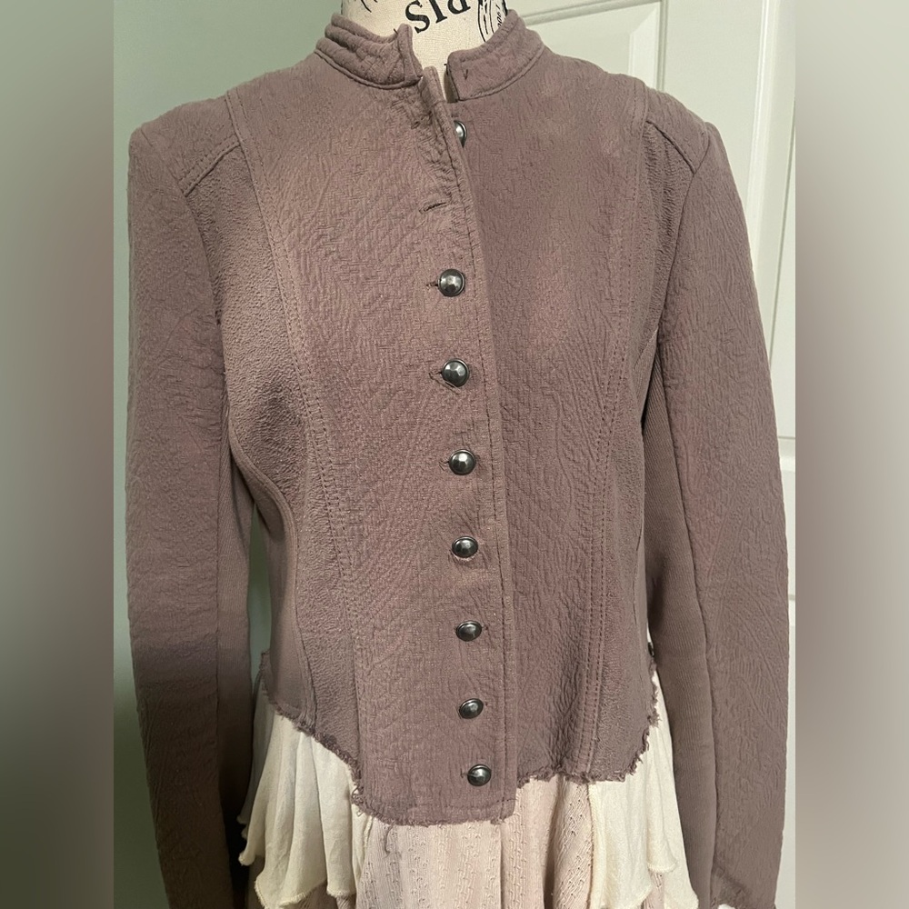 Free People Military Ruffles Jacket - Picture 10 of 13
